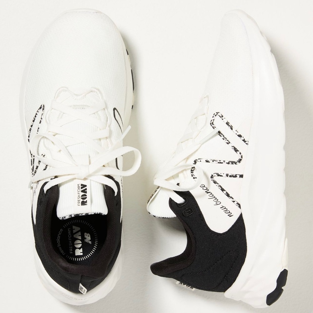 New Balance Fresh Foam Roav Sneakers (White/Black), Size 8.5